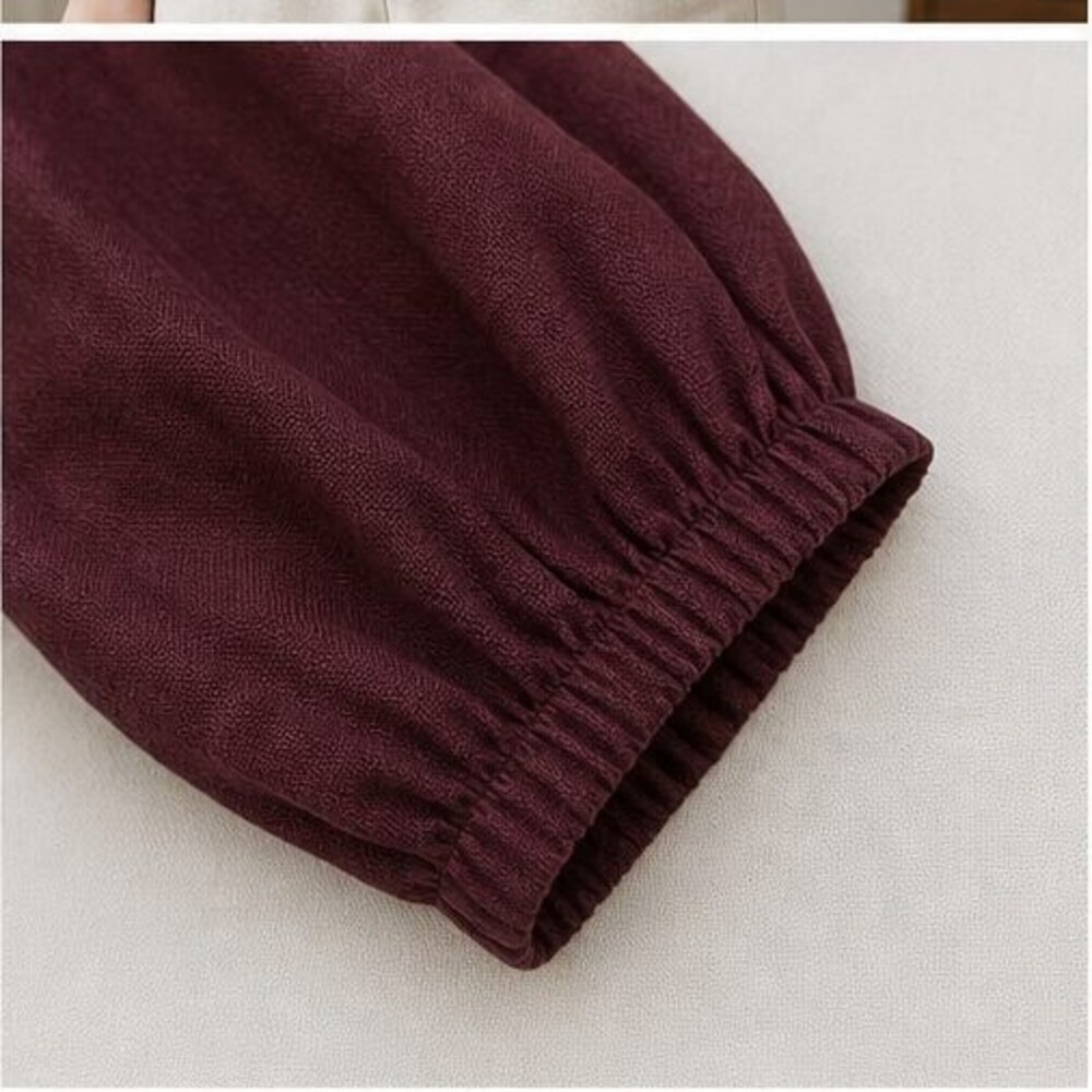 Burgundy Ruffle Blouse - Picture 5 of 6